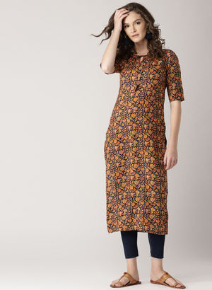 Multi Printed Kurta Price in India