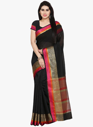 Black Embellished Saree Price in India