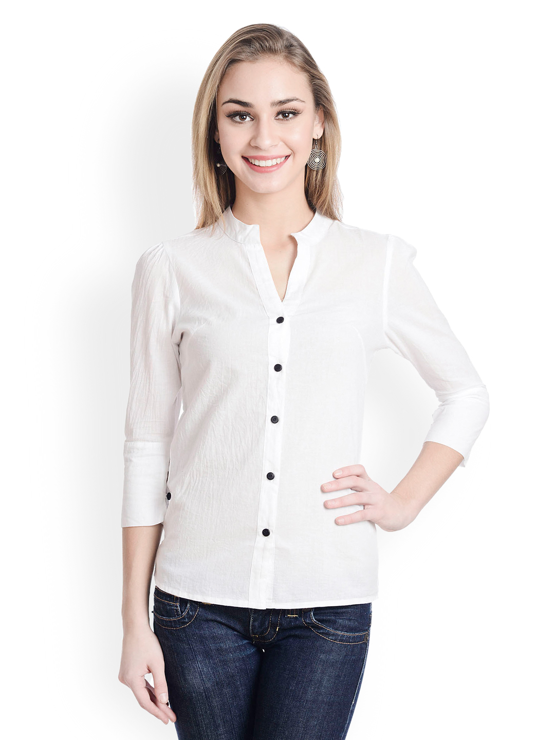 Trend Arrest Women White Shirt Price in India