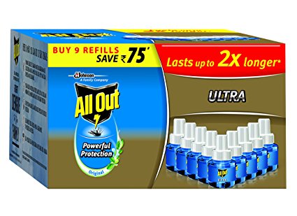 All Out Ultra Saver Refill Set (Clear, 9-Pieces, Plastic) Price in India