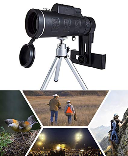 40x60 Telescope for Mobile Accessories Bag Digital Kit Set Lens High Power Hd Monocular Holder Camera Phone Focus Zoom Portable Camping Scope Smartphone Hiking Fishing Compass Clip Tripod Price in India