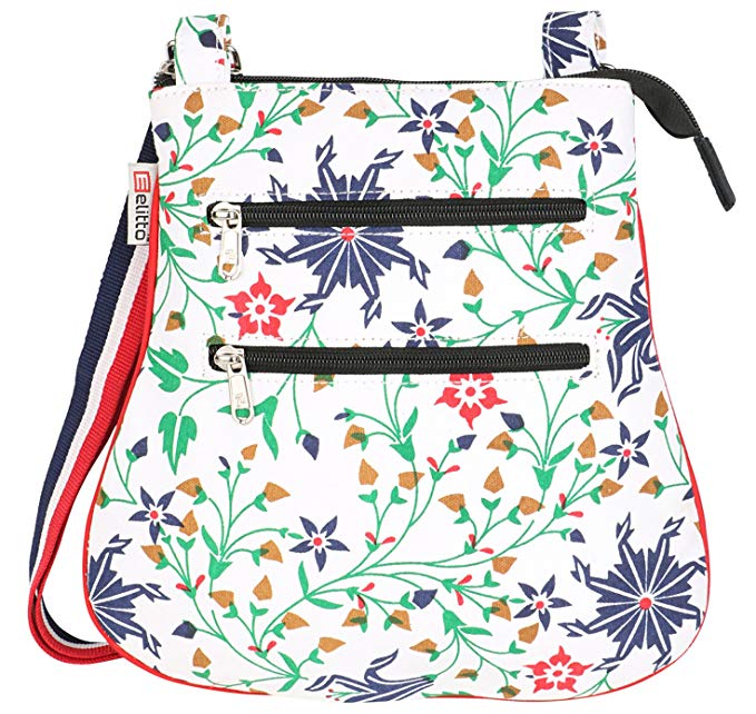 Elitto Trendy Water Resistance Ladies Printed Canvas Sling Bag - EL03-09 Price in India