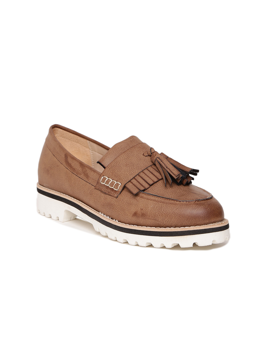 Carlton London Women Brown Tassel Loafers Price in India