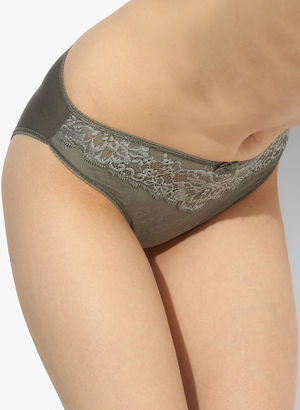 Grey Self Pattern Panty Price in India