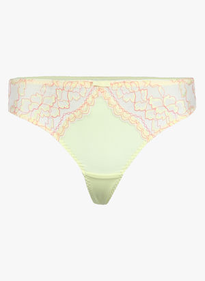 Green Self Design Basic Panty Price in India