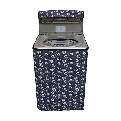 Dream Care Grey Printed Washing Machine Cover For Samsung Top Load Wa65H3H5Qrp 6.5Kg Model Price in India