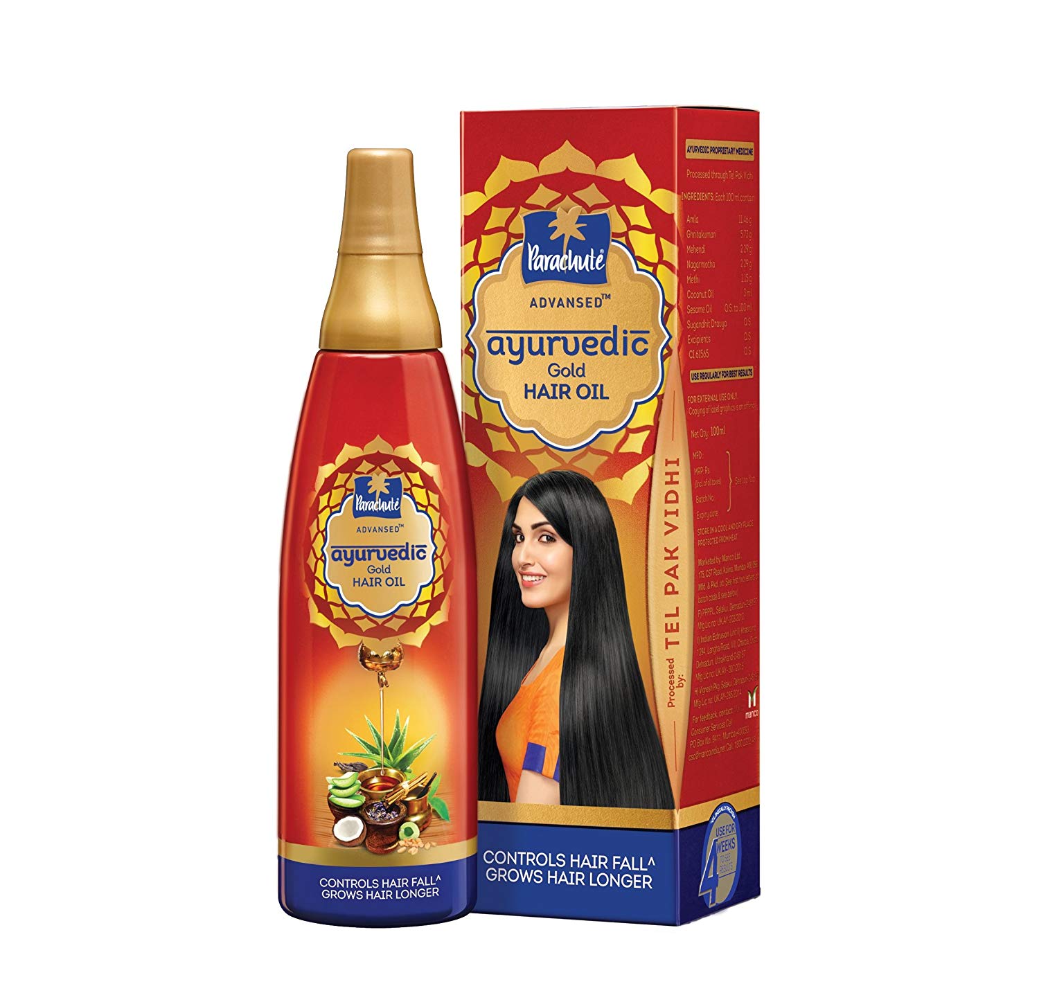 Parachute Advansed Ayurvedic Gold Hair Oil, 200ml Price in India