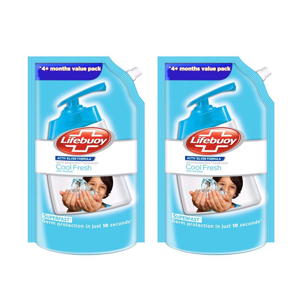 Lifebuoy Cool Fresh Menthol Hand Wash - 750 ml (Pack of 2) Price in India