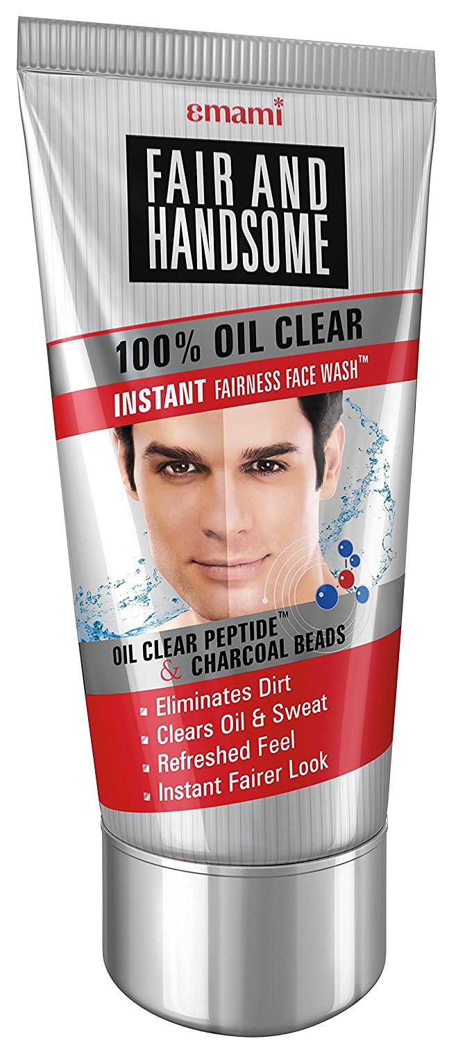 Emami Fair and Handsome 100% Oil Clear Face Wash, 100g. ** Apply 10% Coupon Price in India