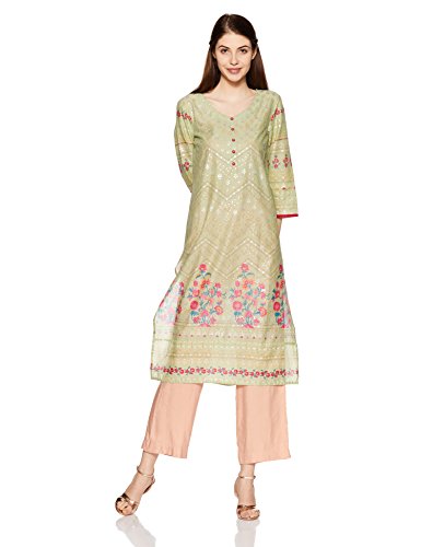 Rangmanch By Pantaloons Women's Straight Kurta Price in India