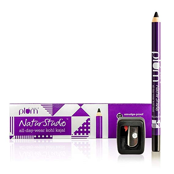 Plum Bundle of Natur Studio All Day Wear Kohl Kajal with Sharpener, 1.2g Price in India