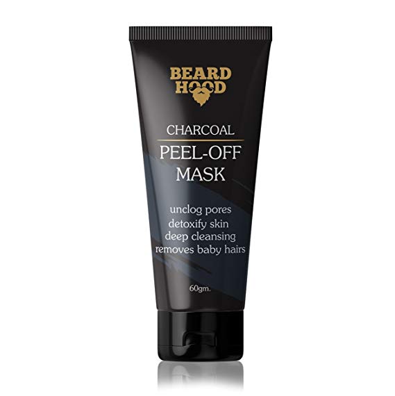Beardhood Charcoal Peel Off Mask | Skin Detox & Instant Glow | Benefits of Rosemary Oil & Eucalyptus Oil Price in India