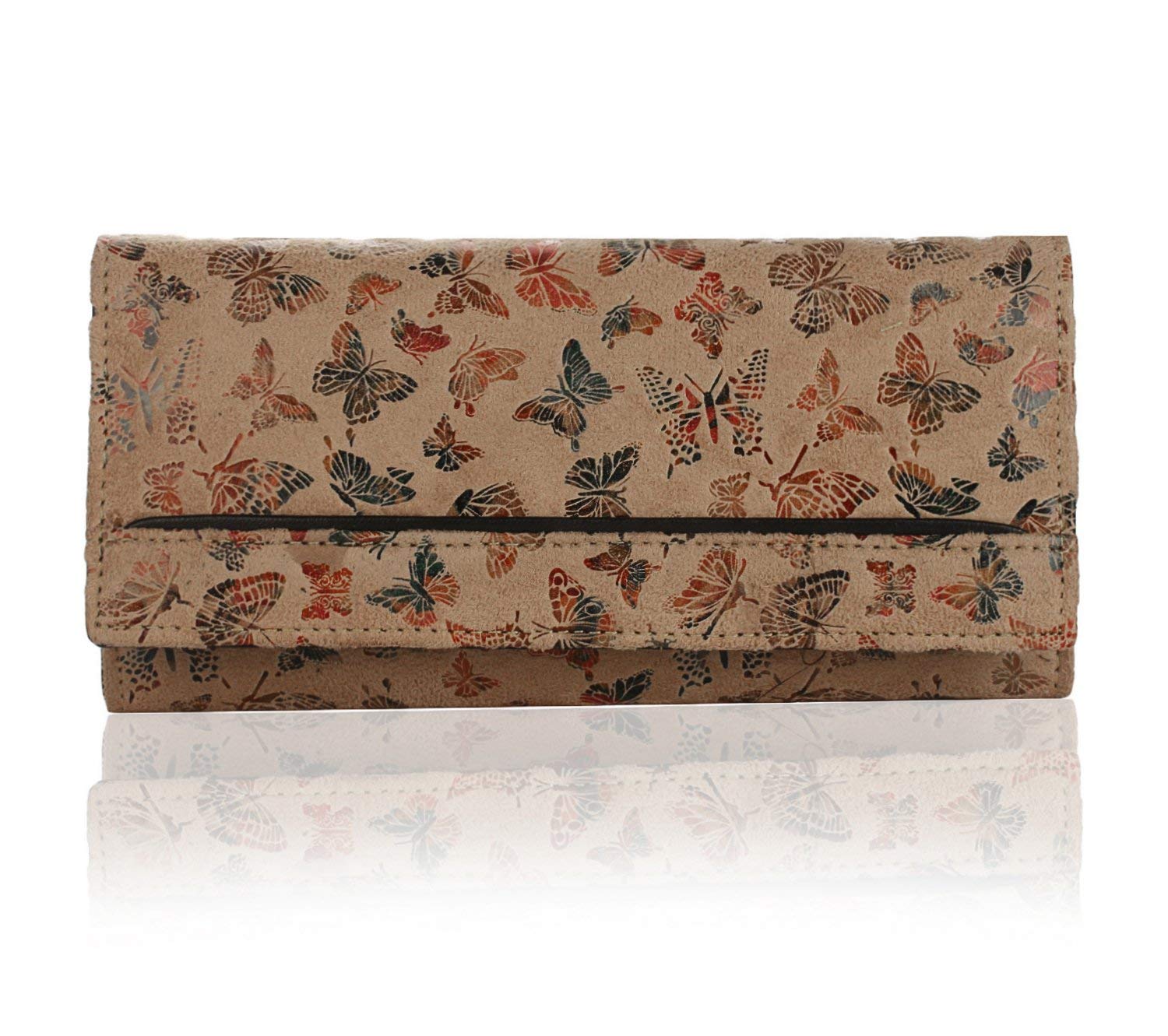 K London Leather Women's Wallet - Beige Price in India