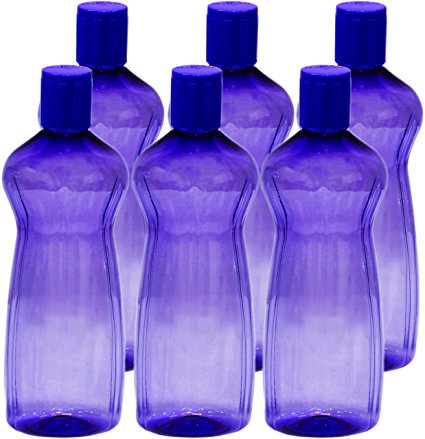 Princeware Aster Pet Fridge Bottle, 500ml, Set of 6, Violet Price in India