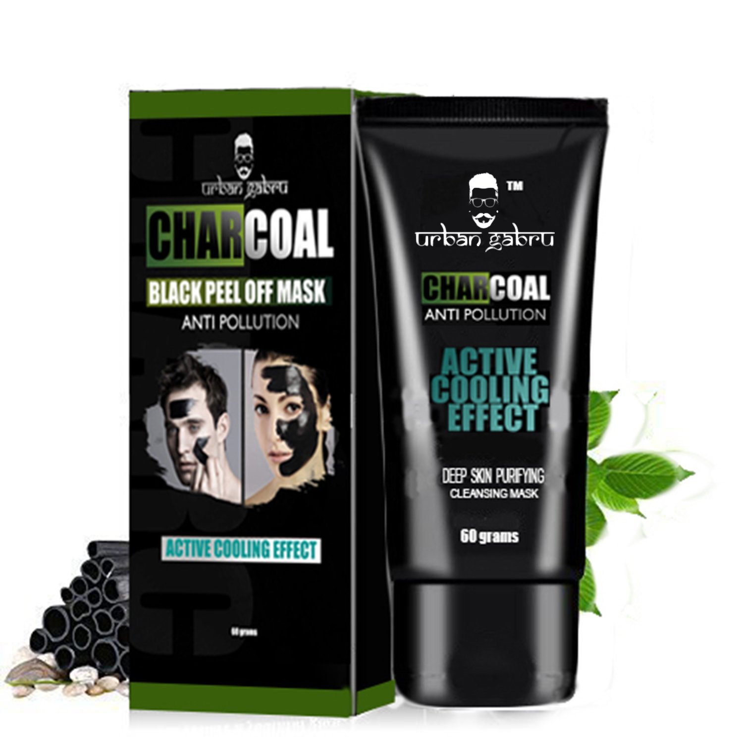 UrbanGabru Charcoal Peel Off Mask, 60g Price in India