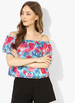 Multicoloured Printed Blouse Price in India