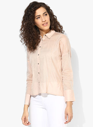 Peach Striped  Shirt Price in India