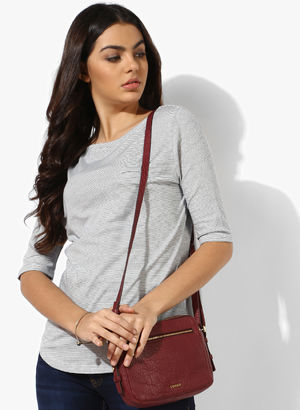 Grey Striped Blouse Price in India