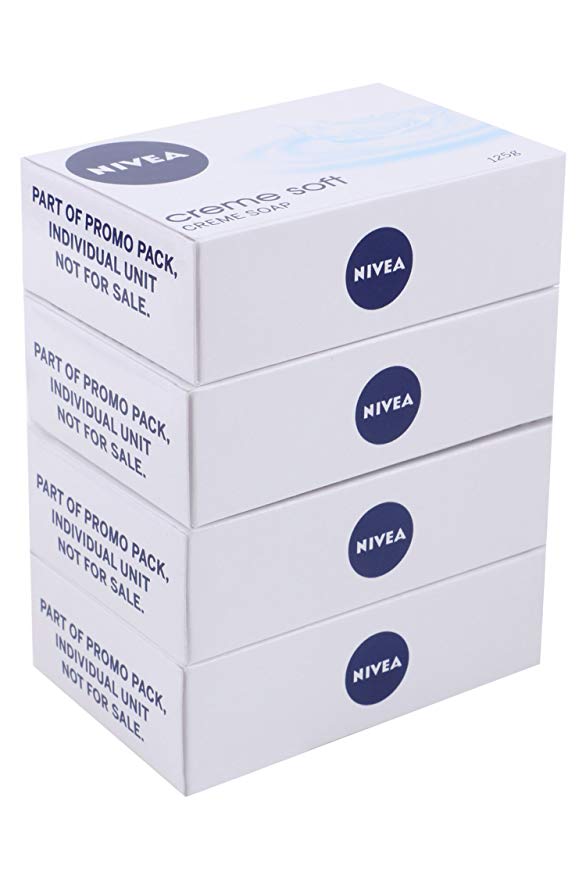 Nivea Creme Soft Creme Soap, 125g (Pack of 4) Price in India