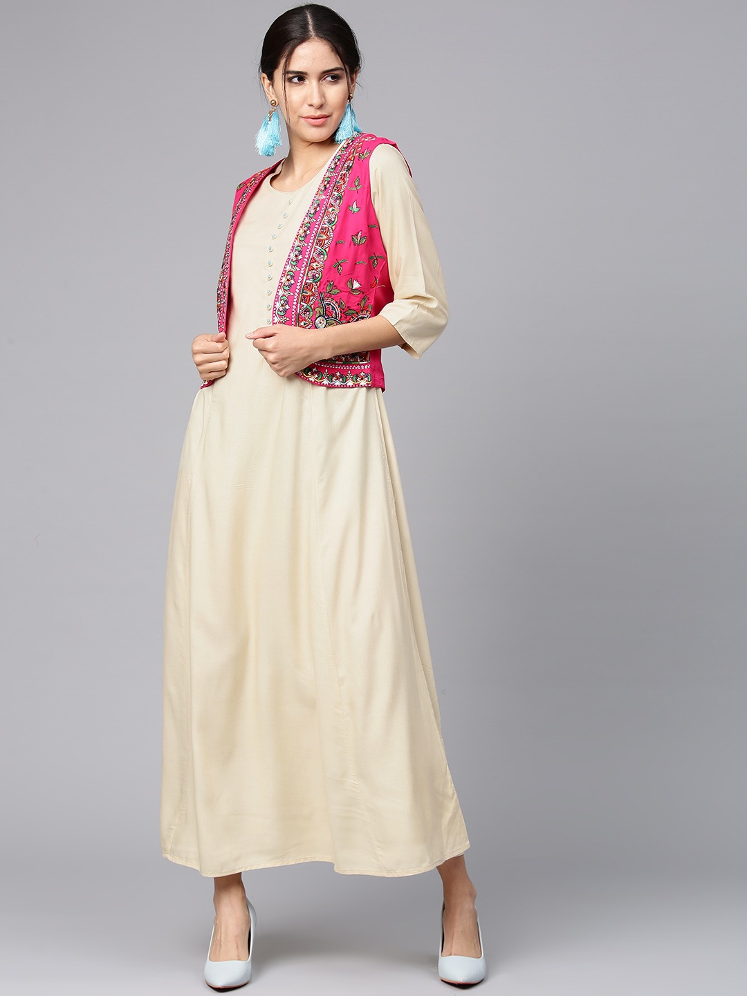 Ethnic Dress With Jacket  Buy Ethnic Dress Jackets online in India–