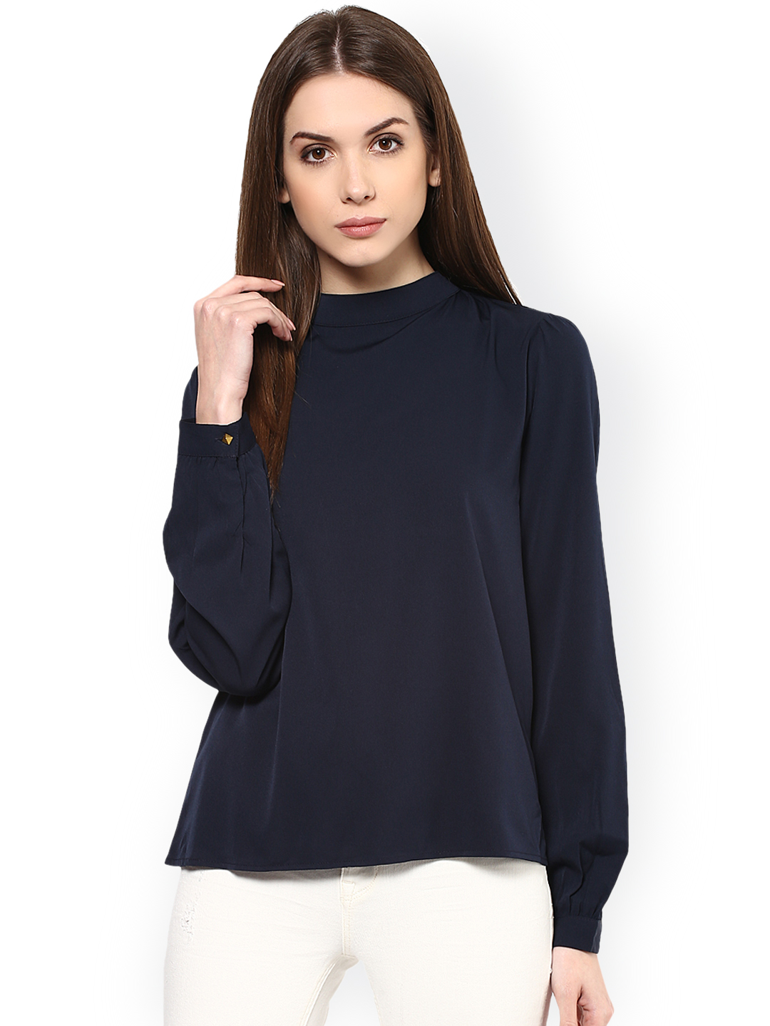 Harpa Navy Styled Back Top Price in India
