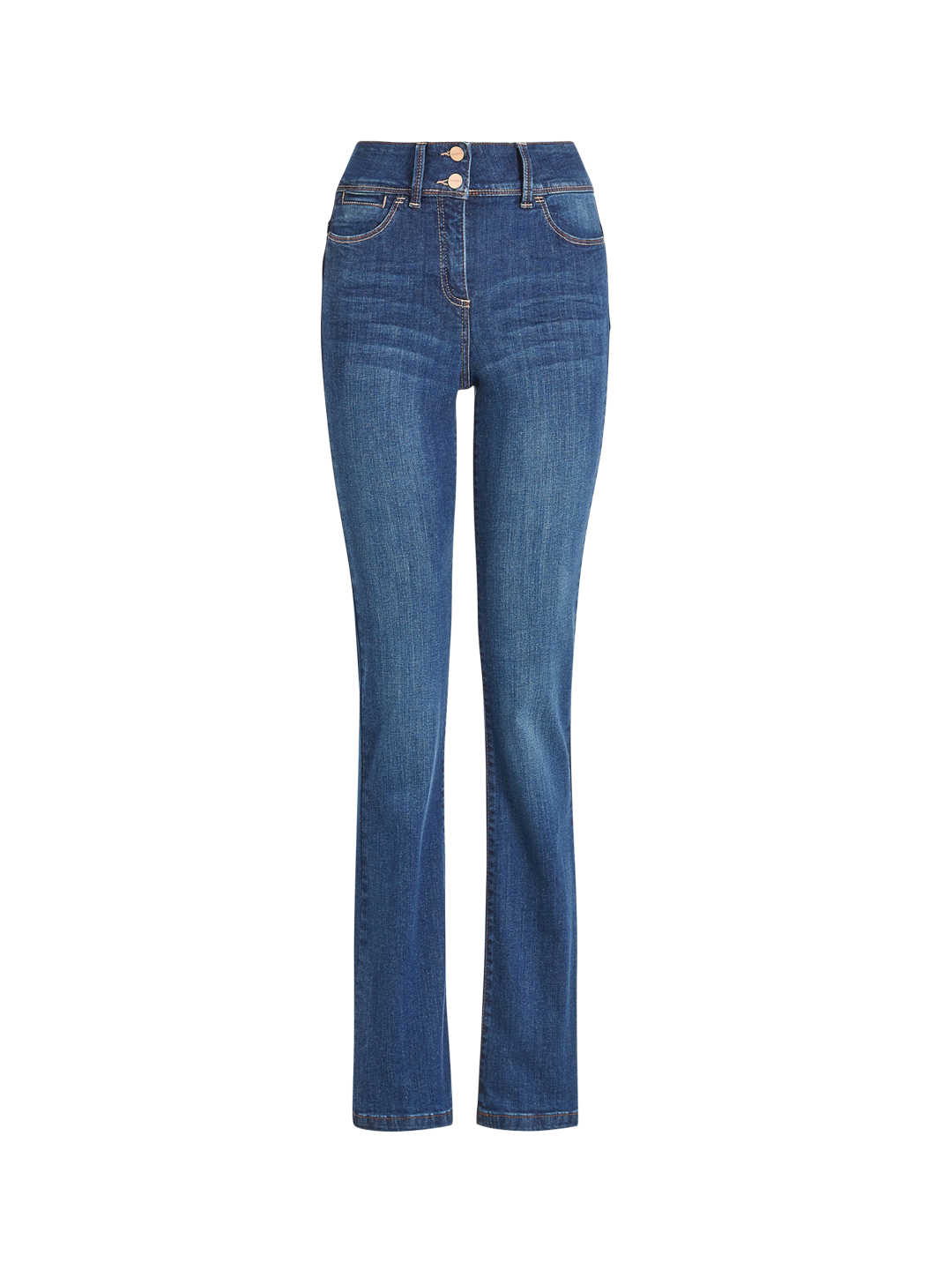 next Women Blue Bootcut Fit Low-Rise Clean Look Stretchable  Jeans Price in India