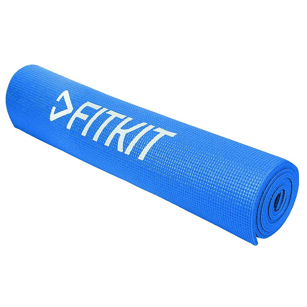 Fitkit FKYM04-B Yoga Mat, 6mm (Blue) Price in India