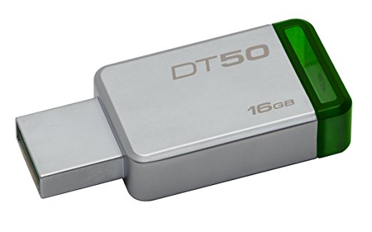Kingston DataTraveler 16GB USB 3.0 Flash Drive (Silver and Green) Price in India