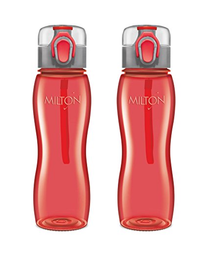 Milton Rock Unbreakable Tritan Water Bottle Set, 750ml, Set of 2, Red Price in India