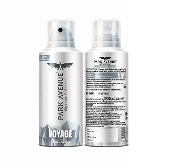 Park Avenue Voyage Signature Deo for Men, 130ml/140ml (Weight May Vary) Price in India
