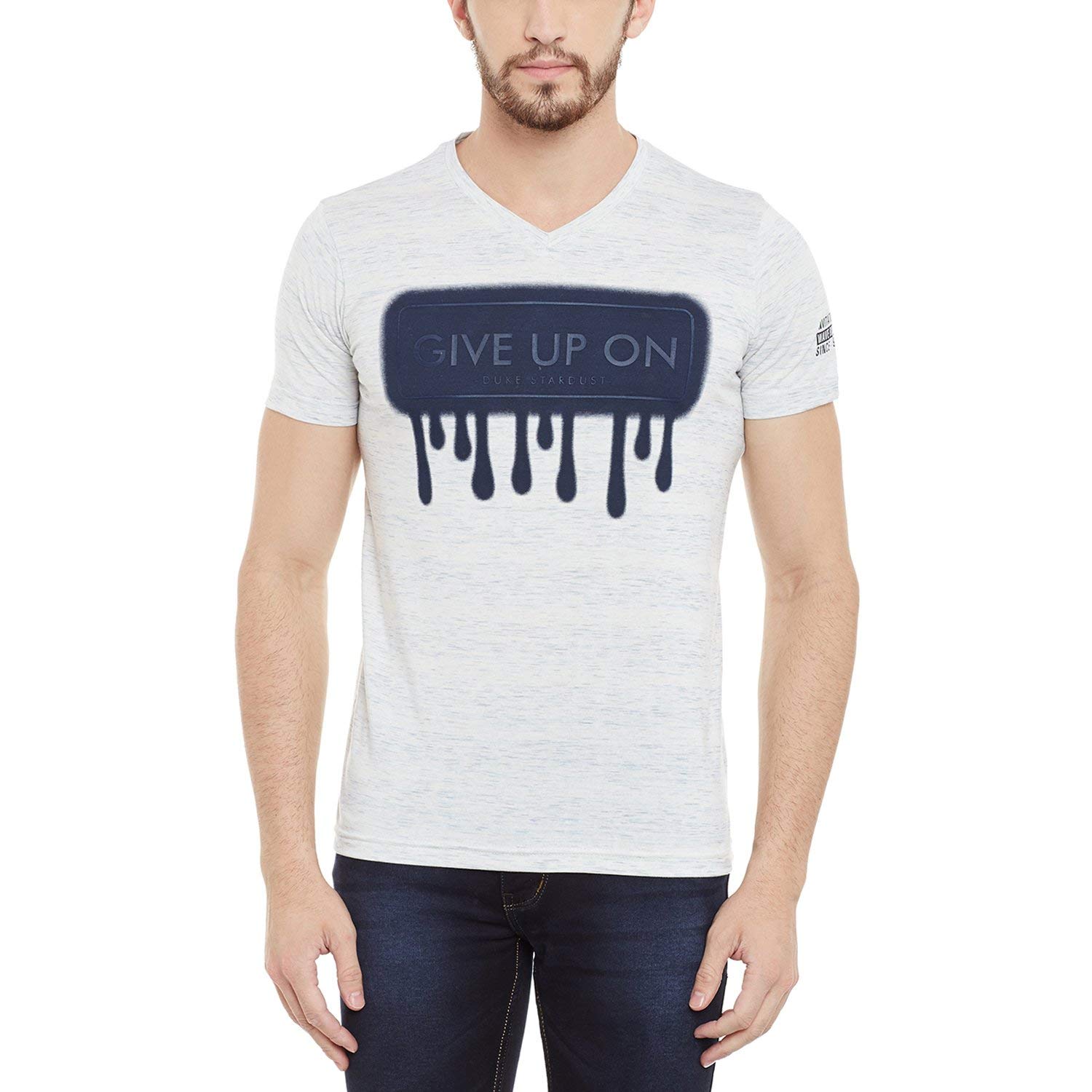 Duke Stardust Men Cotton Blend T-Shirt Price in India