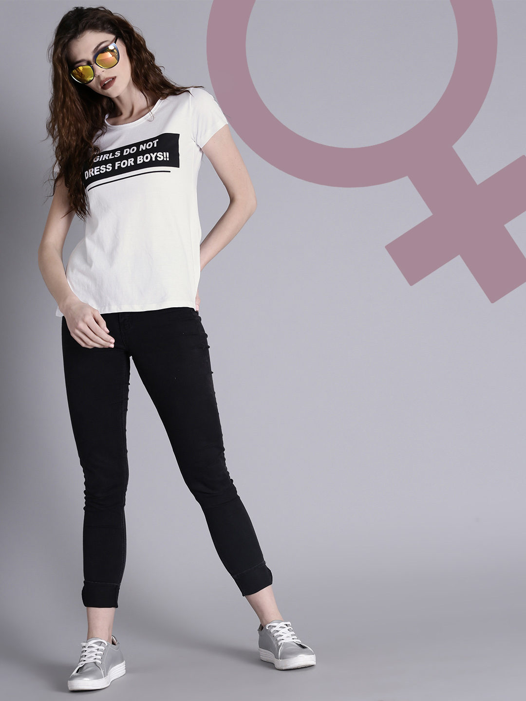 Kook N Keech Women White Printed Round 