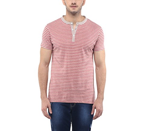 AMERICAN CREW Men's Cotton Henley T-Shirt Price in India