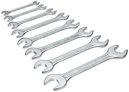 Stanley 70-379E Matte Finish Double Open End Spanner Set, 8-Piece Set Price in India