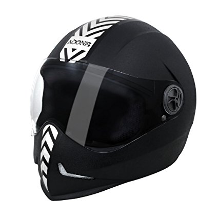 Steelbird 33242 Adonis Dashing Full Face Helmet (Black, L) Price in India