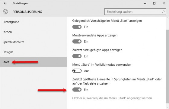 personalisierung-start-taskbar-windows-zehn-apps-oft-verwendet-anzeigen-automatisch-560x362