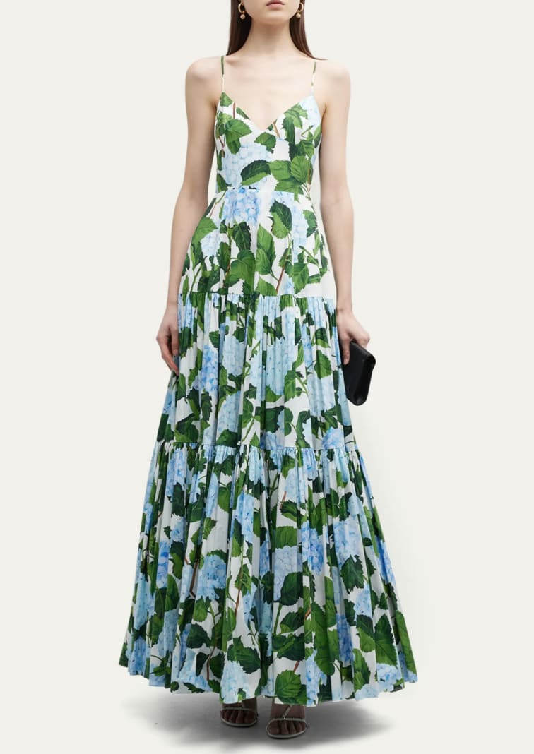 green emerald velvet dress Laura's Strappy Ethnic Print Maxi Dress Black / L by Blue Zone Planet