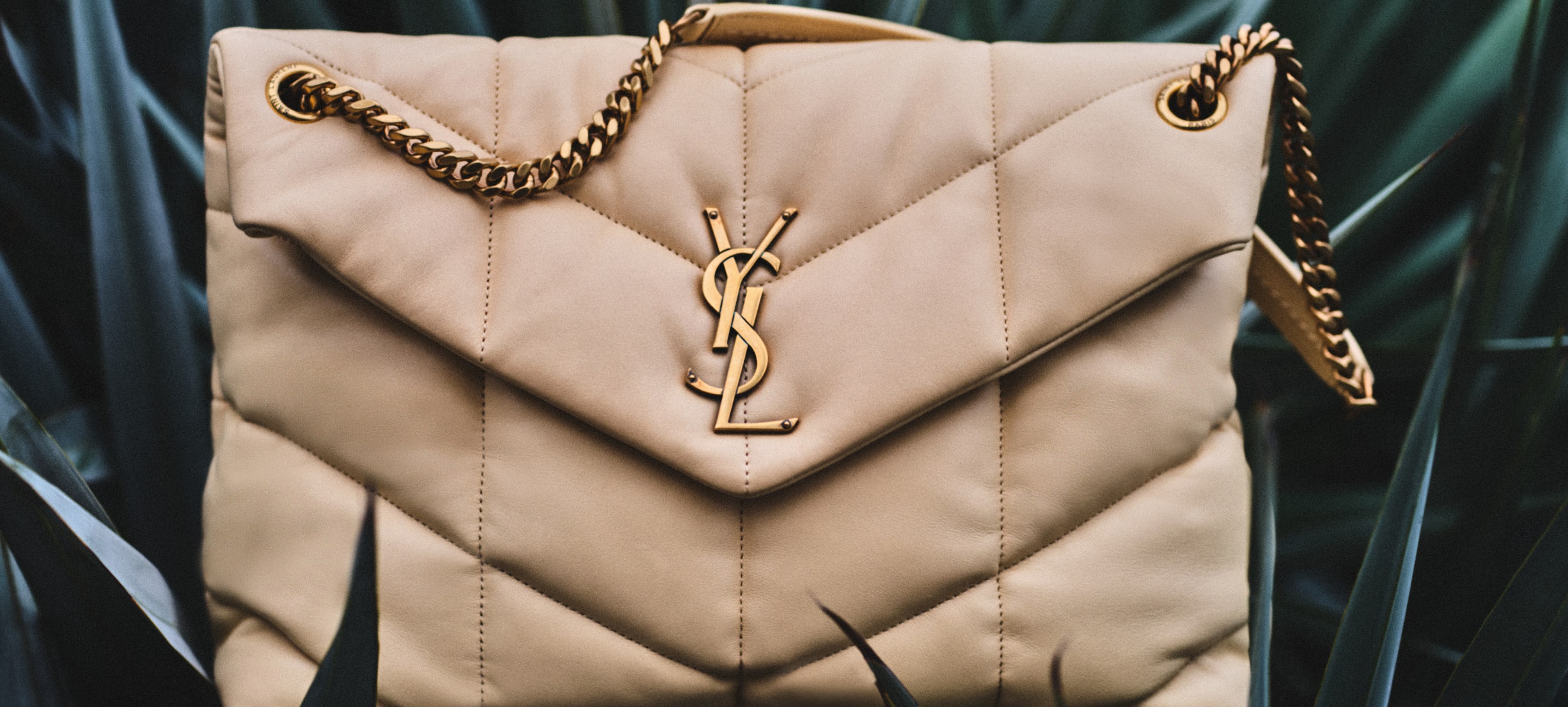 Saint Laurent Loulou Small YSL Puffer Velvet Chain Shoulder Bag - Bergdorf  Goodman