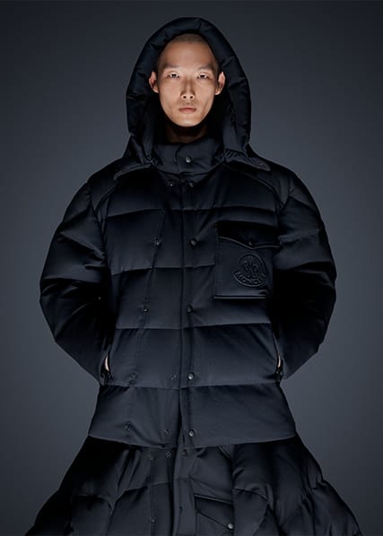 Moncler grive matte coat deals