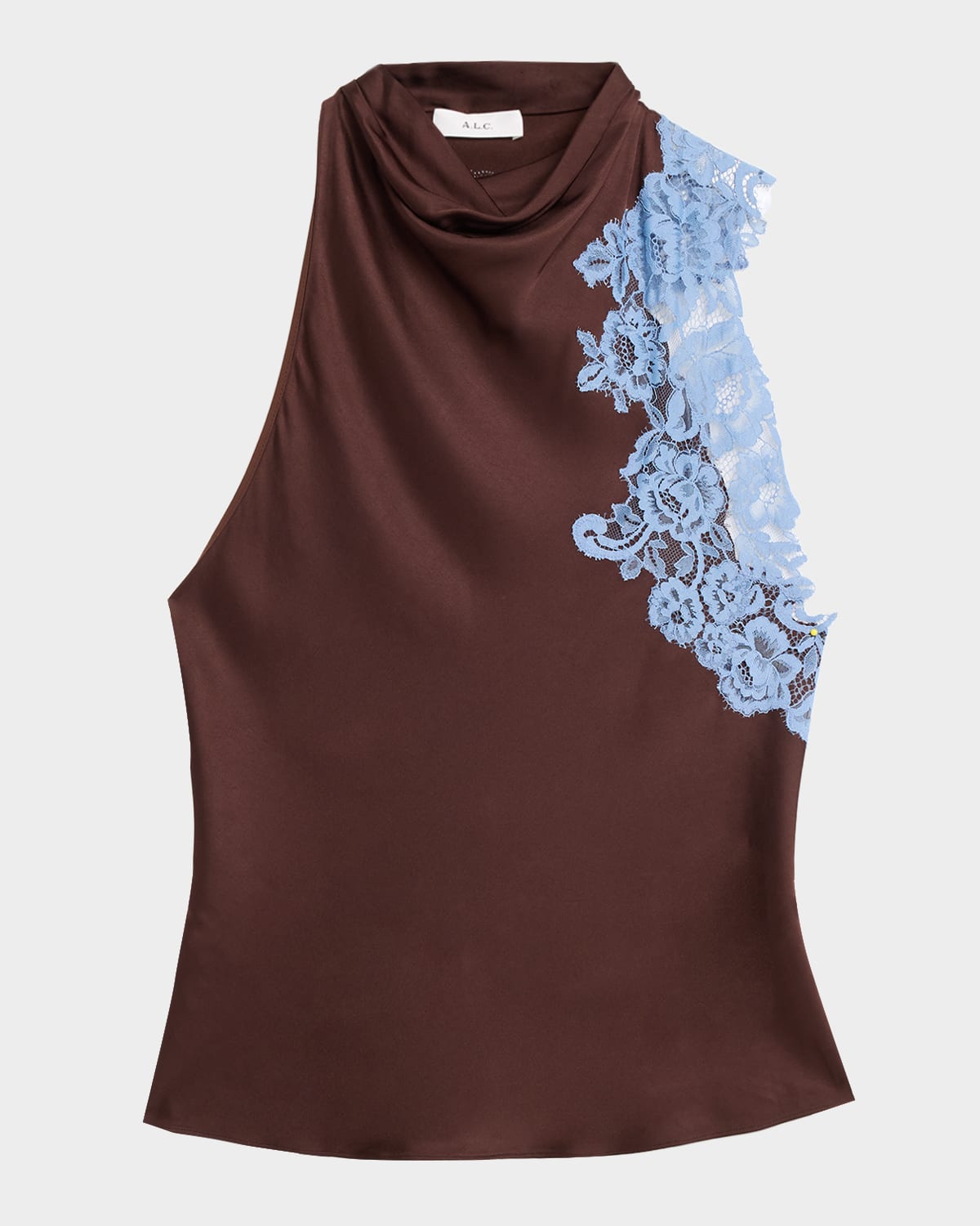 hemnes dresser blue Josephine Satin and Lace Maxi Dress