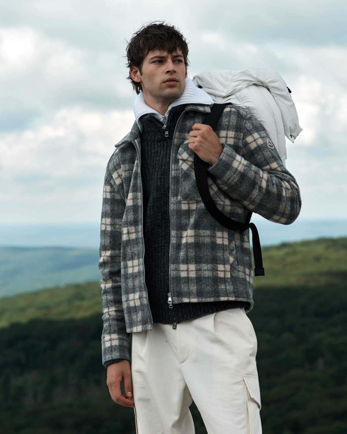 Vince Men's Heirloom Shaker Wool-Cashmere Quarter-Zip Sweater