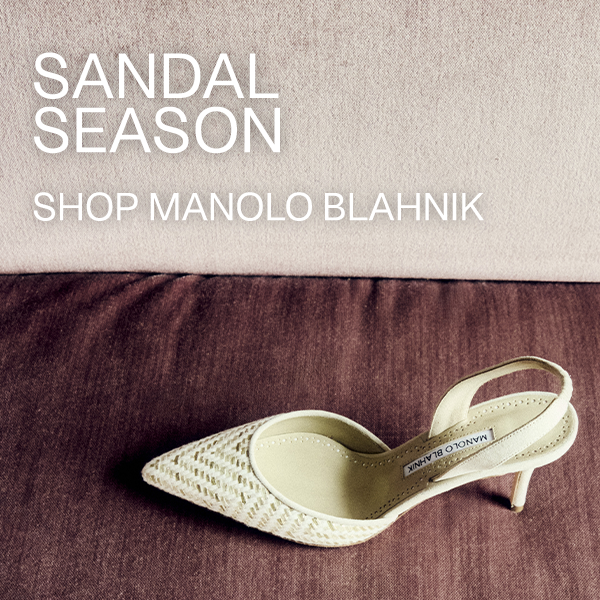 【未使用】MANOLO BLAHNIK 37.5 Drawer 定価12万円 Manolo Blahnik Parinasan 105mm Sandals With Ankle Strap Detail