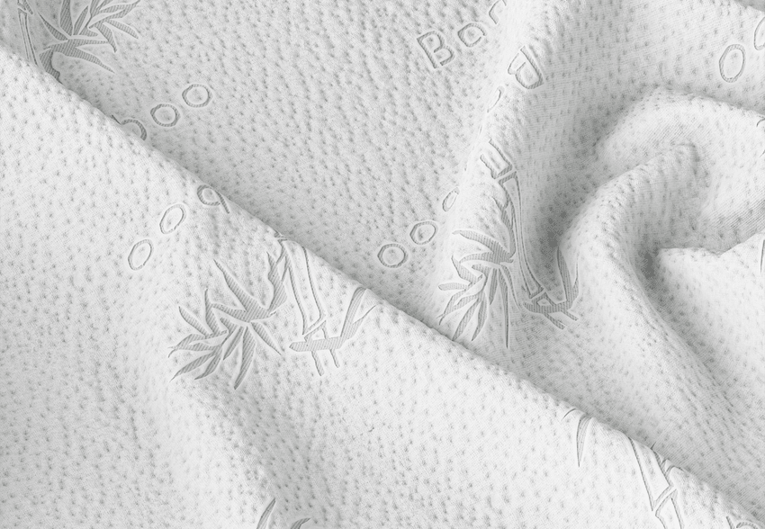 Nolah Bamboo Mattress protector close up on bamboo cover