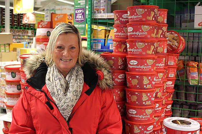 Merethe Lundberg handler fast på KIWI Auli fordi hun vet at hun får tak i det aller meste hun trenger i én butikk.