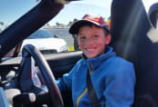 Alex learning to motorkhana