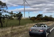 Wind turbines near Crookwell