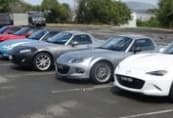 The MX-5s in the run