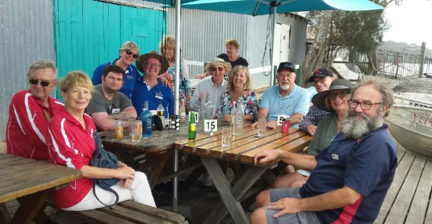 South Coast chapter at lunch at Tuross Heads Boatshed