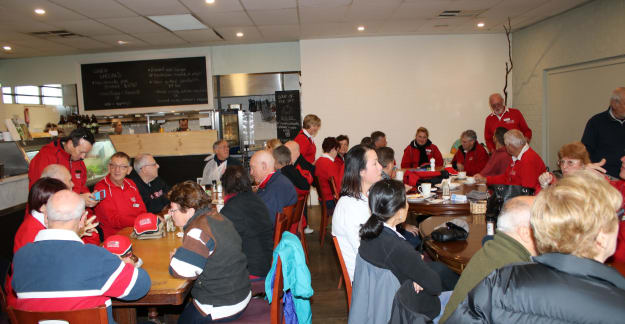 Mazdas in the Mist at Moonacres Kitchen - photo by Rob Wilkins