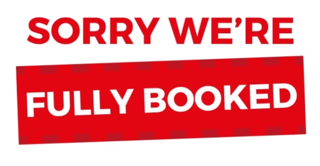Sorry to any bookings past 13:00 Friday